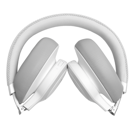 JBL Live 650BTNC - White - Wireless Over-Ear Noise-Cancelling Headphones - Detailshot 8